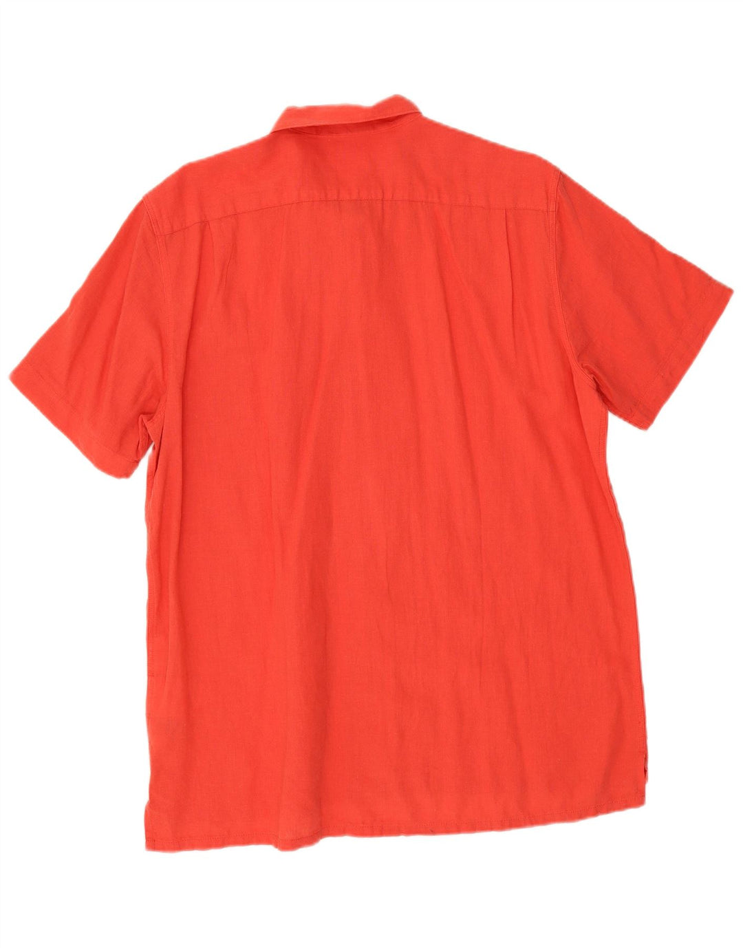 Levi's Mens Short Sleeve Shirt Large Red Linen