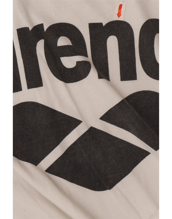 Arena Herren-T-Shirt mit Grafik, mittelweiße Baumwolle