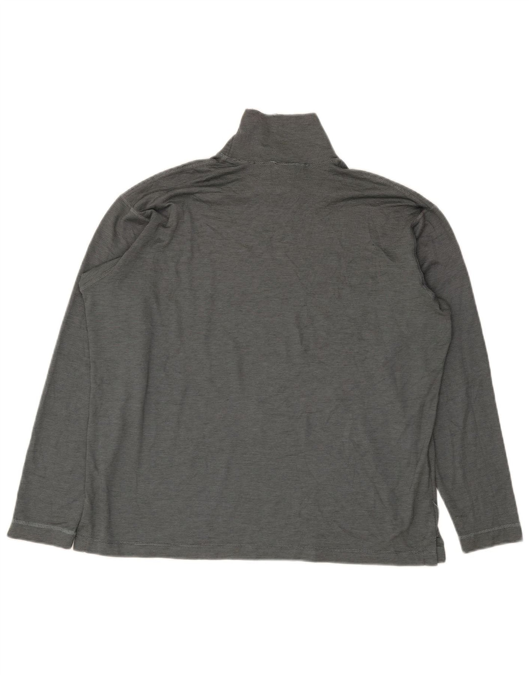Patagonia Top da uomo a maniche lunghe in poliestere gessato grigio grande