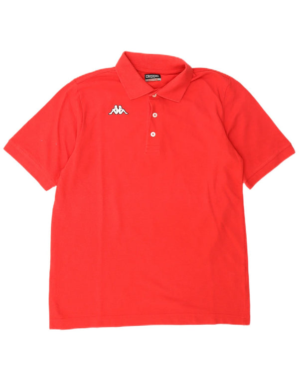 Polo Kappa Hombre Algodón Rojo Medio