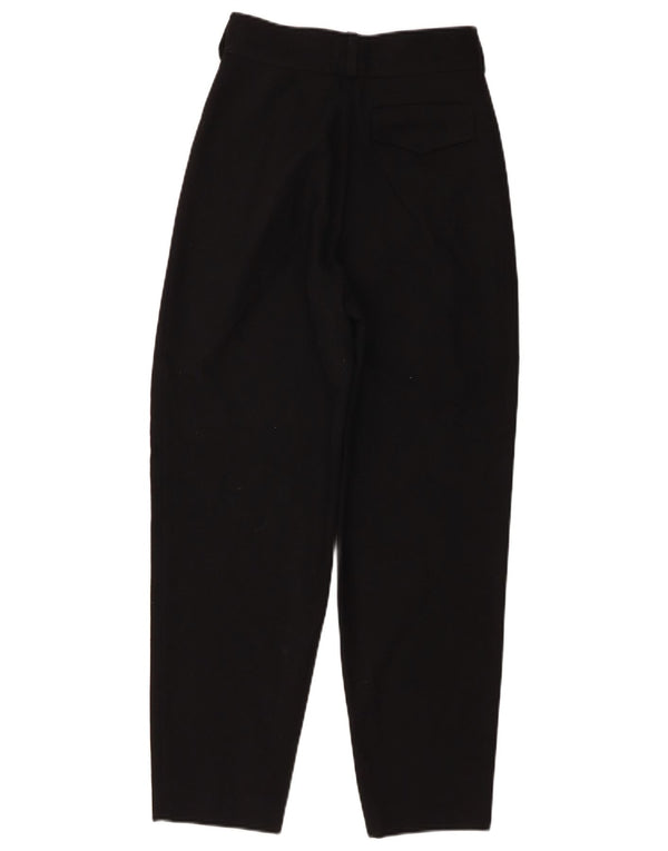 Pantaloni casual a vita alta da donna Rosanna Manzoni IT 40 Small W24 L25 Nero