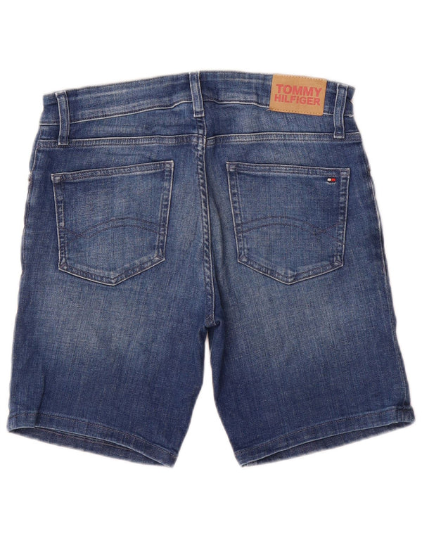 Pantaloncini di jeans per ragazze Tommy Hilfiger 15-16 anni W28 Blu Cotone