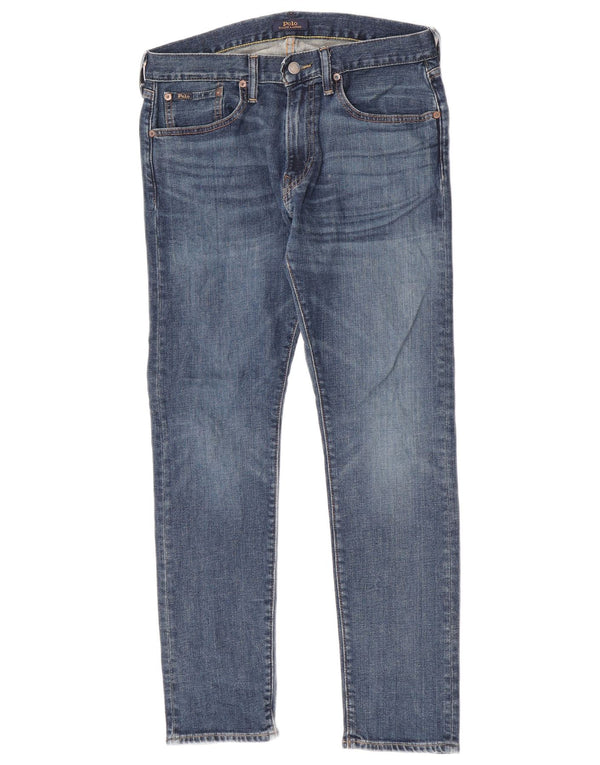 Polo Ralph Lauren Męskie jeansy slim W30 L30 Niebieskie bawełniane
