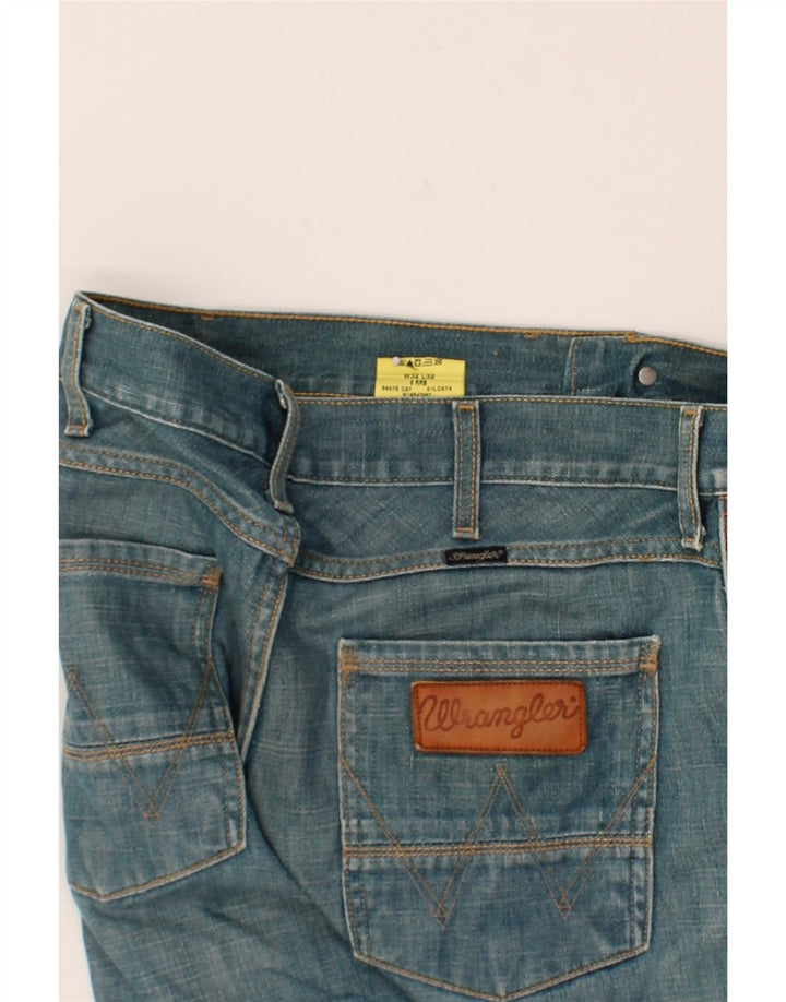 WRANGLER Mens Denim Shorts W32 Medium  Blue Cotton Vintage Wrangler and Second-Hand Wrangler from Messina Hembry 