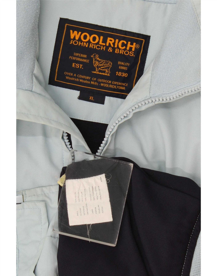Woolrich Herre Bomber Jacket UK 42 XL Blå Nylon