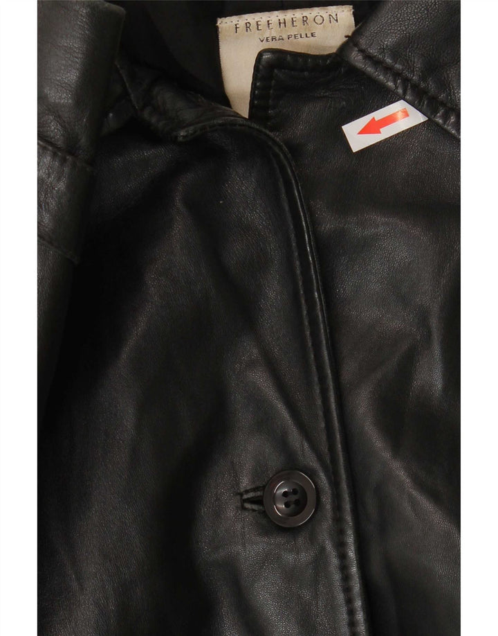 Cappotto Donna In Pelle Free Heron Conbipel IT 46 Large Nero