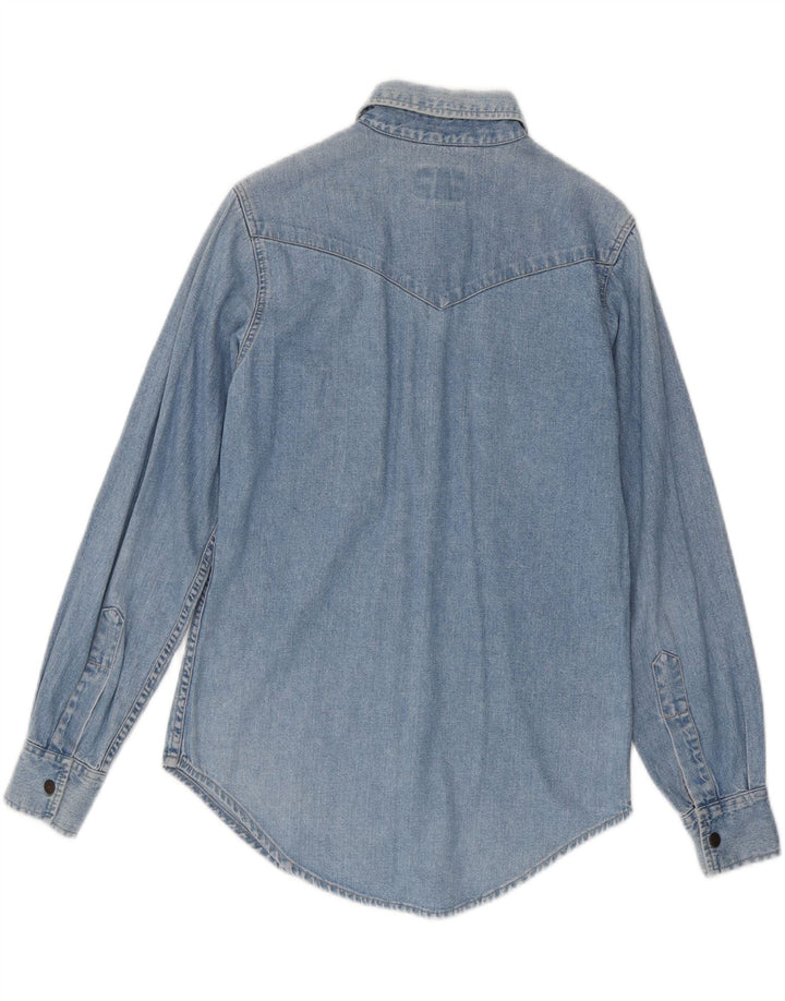 Big Star Herren-Jeanshemd, klein, aus blauer Baumwolle