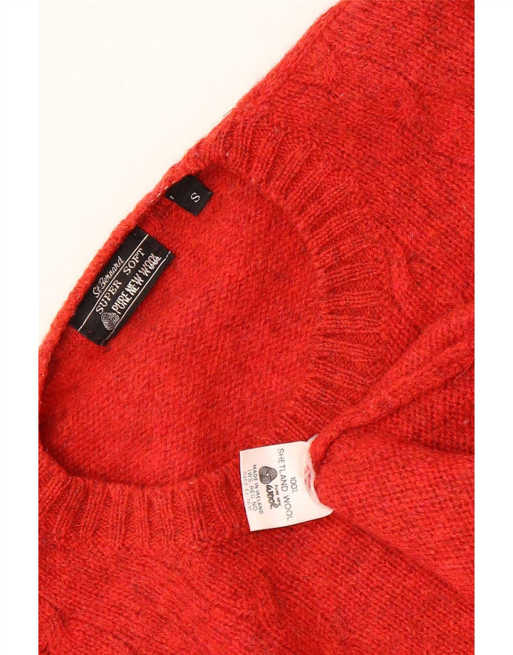 St. Bernard Pull Col Bateau Homme Petite Laine Mouchetée Rouge