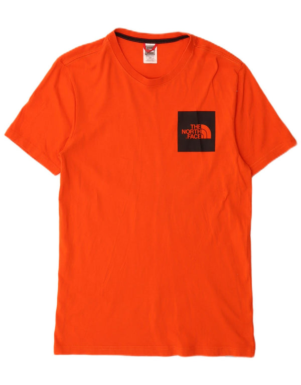 The North Face Mens Graphic T-Shirt Top Small Orange Cotton