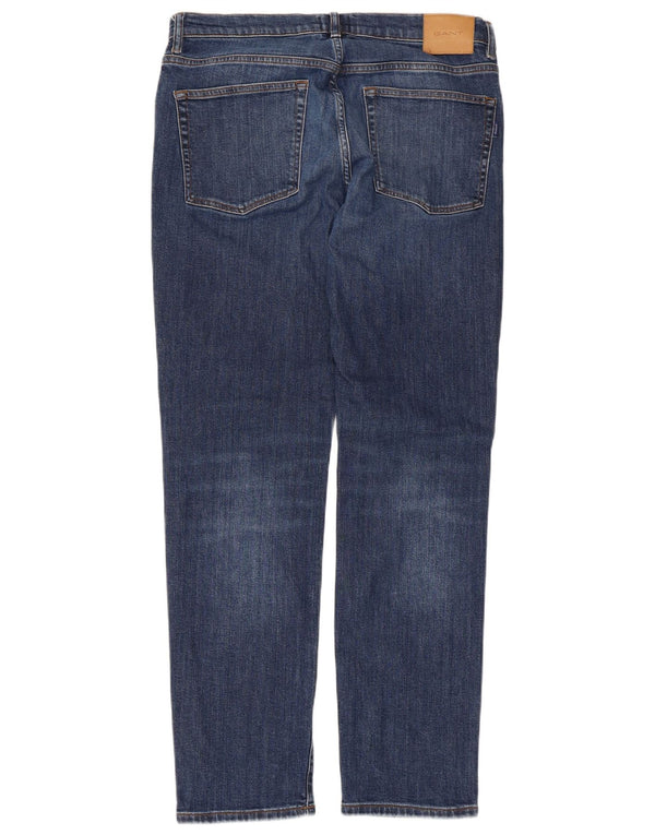 Jeans dritti da uomo Gant W34 L32 Blu