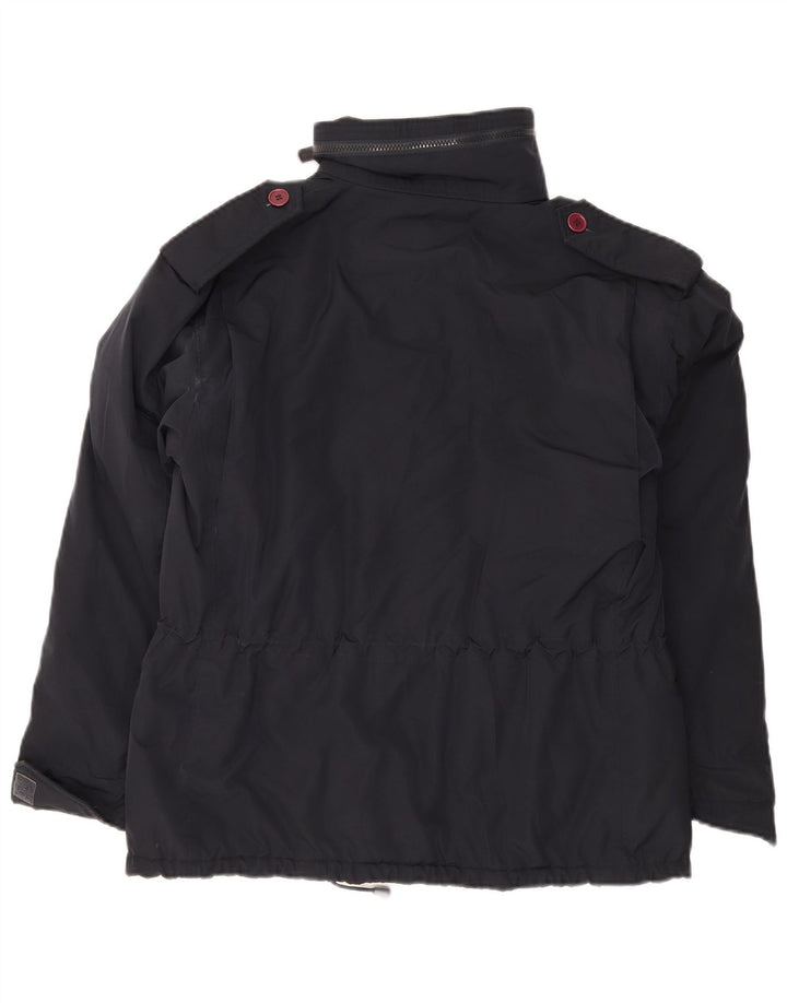 Alberto Aspesi Herre Military Polstret Jakke UK 36 Small Black