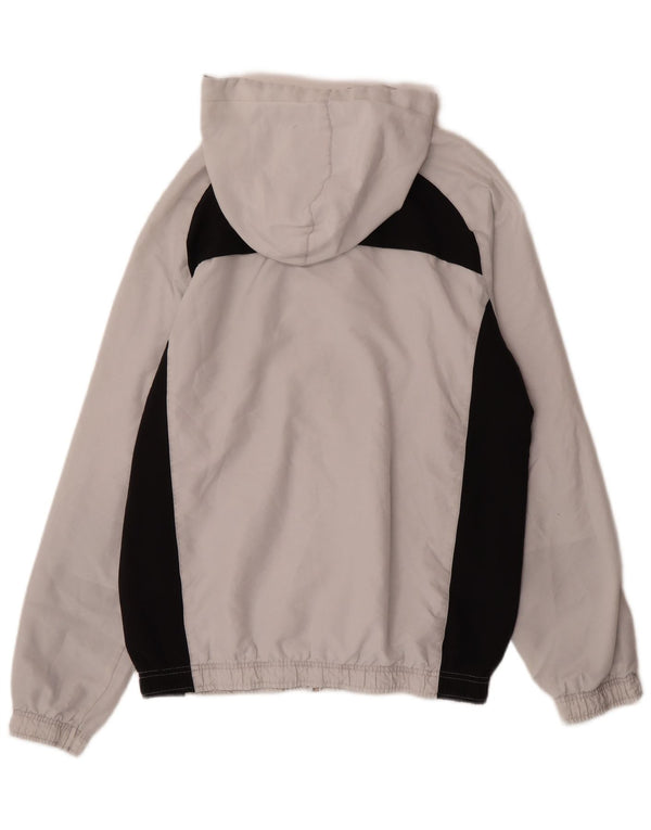 Puma Mens Graphic Hooded Tracksuit Top Jacket Medium Grey Colourblock