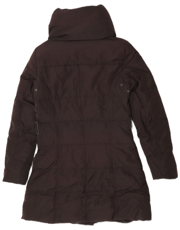 Zara Womens Padded Coat UK 14 Medium Black Polyester