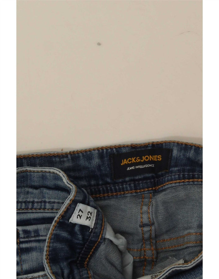 Jack & Jones Mens GLENN Slim Jeans W27 L32 Blue Cotton