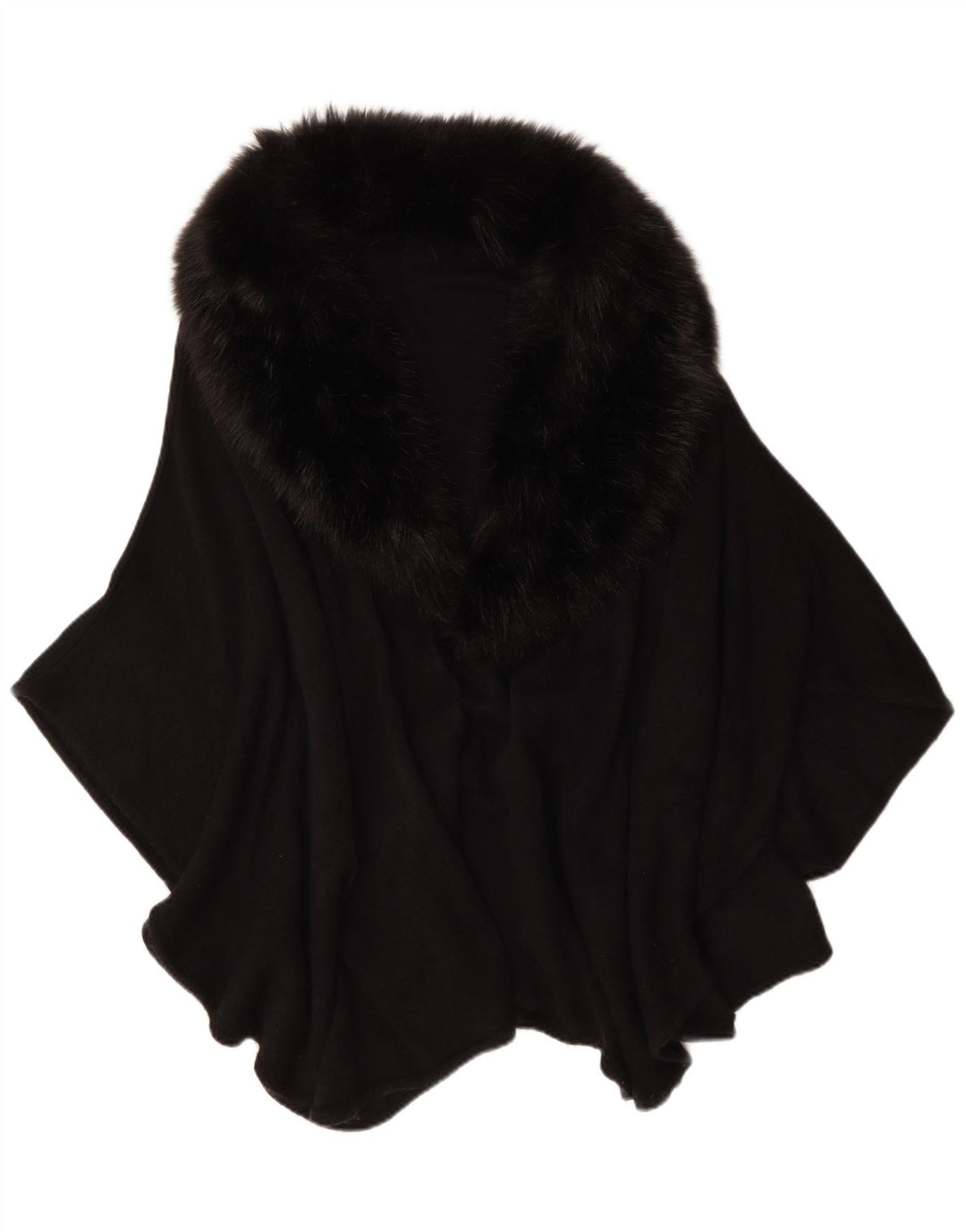 Vintage Womens Poncho Coat One Size Black
