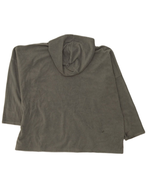 Mountain Warehouse Womens Hooded Fleece Jumper UK 28 6XL Khaki Polyester