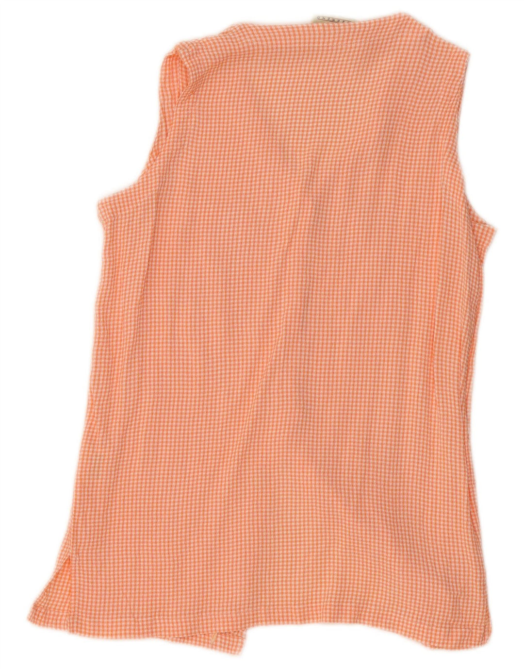 Sara Glenzer Womens Weekend Shirt Blouse IT 44 Medium Orange Gingham