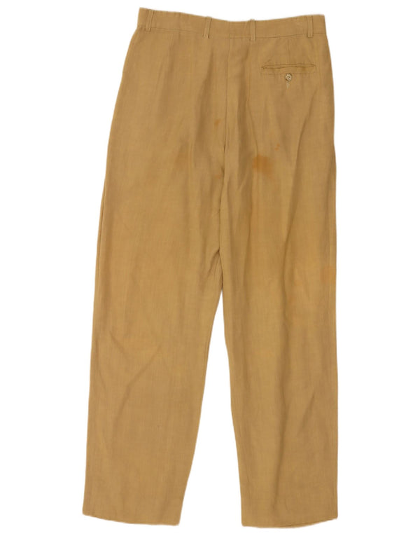 Vintage muške chino hlače s klinovima IT 46 male W30 L29 kaki lan
