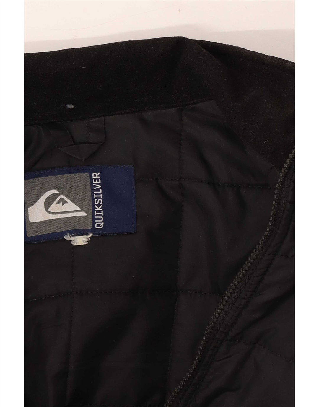Quiksilver Mens Quilted Jacket UK 40 Large Black