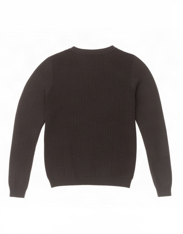 Sweter damski Zara z dekoltem w łódkę UK 14 Średni szary w kwiaty