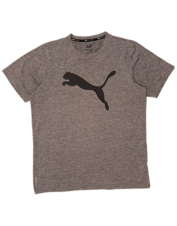 Puma Mens Graphic T-Shirt Top Medium Grey