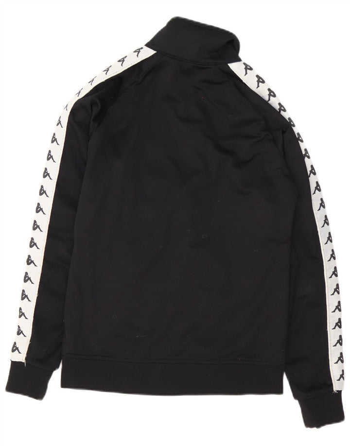 Kappa Grafisk træningsdragt topjakke til kvinder UK 12 Medium Sort Colourblock