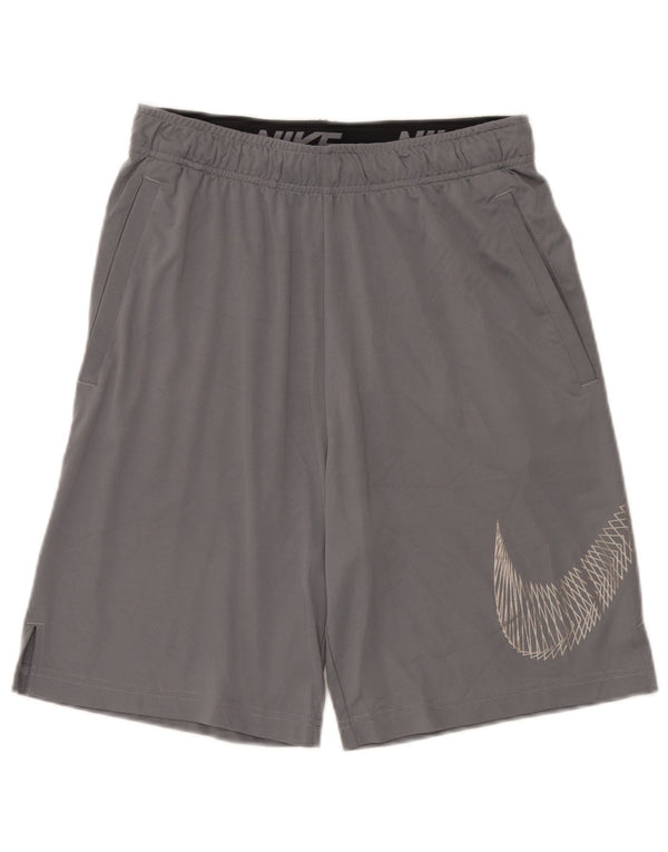 Short de sport Nike Dri Fit Graphic pour homme, gris moyen, en polyester