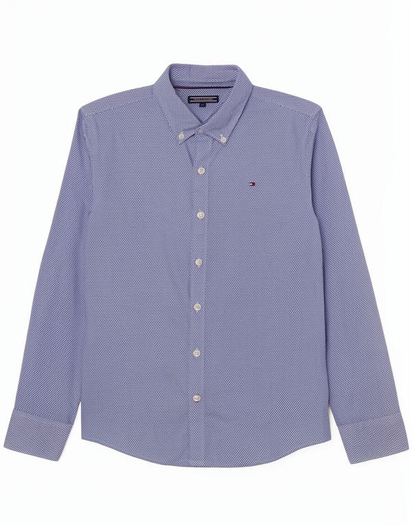 Camisa Tommy Hilfiger Menino 11-12 Anos Azul Algodão