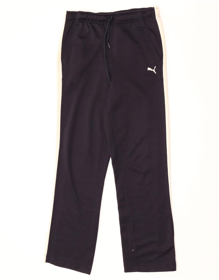 Puma Womens Tracksuit Trousers UK 8 Small Navy Blue Colourblock Polyester