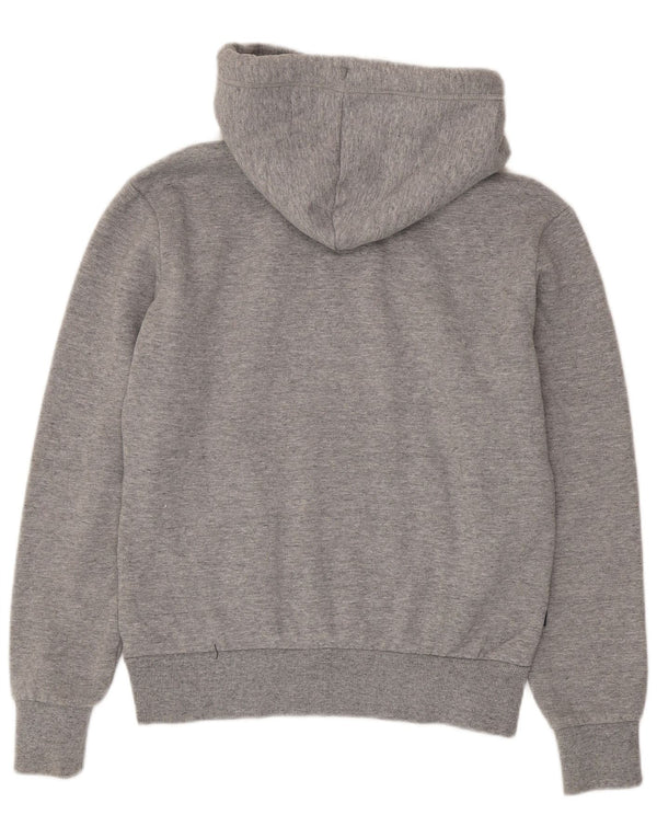 Maglione con cappuccio da uomo Superdry Small in cotone chiazzato grigio