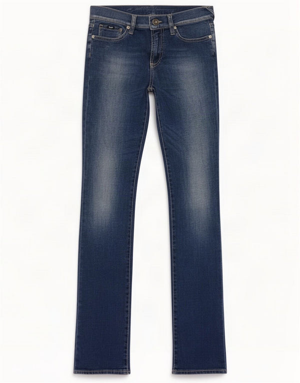 Gas Dame Skinny Jeans W26 L34 Blue Cotton