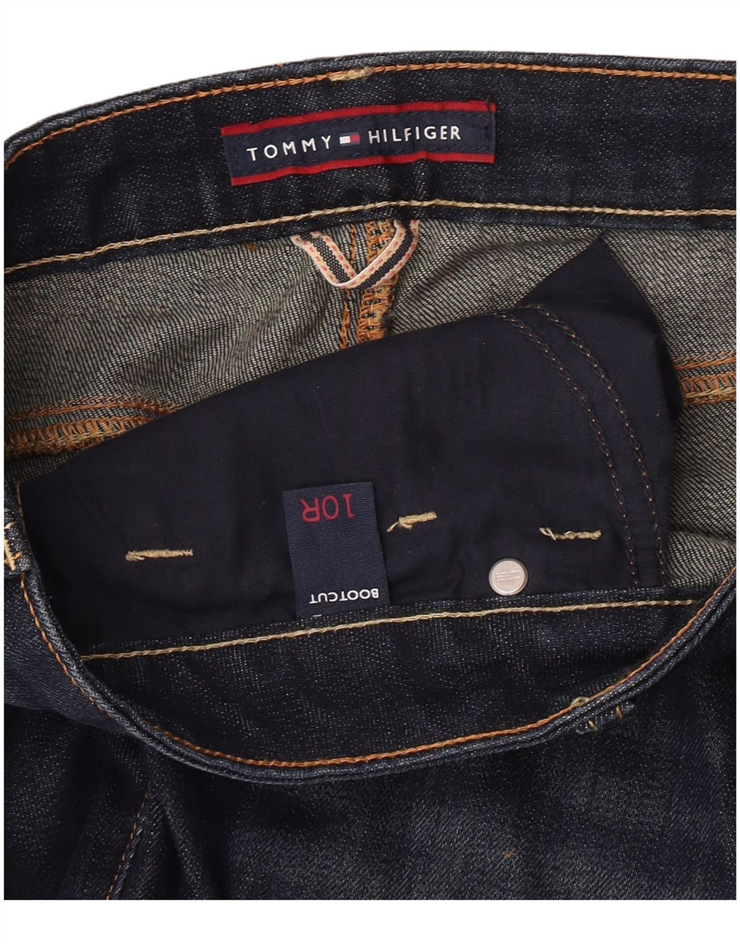 Tommy Hilfiger Womens Bootcut Jeans US 10 Large W34 L32 Blue