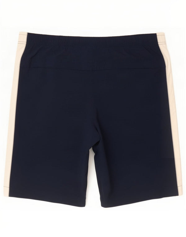 Pantaloncini sportivi Nike da uomo piccoli in nylon color block blu navy