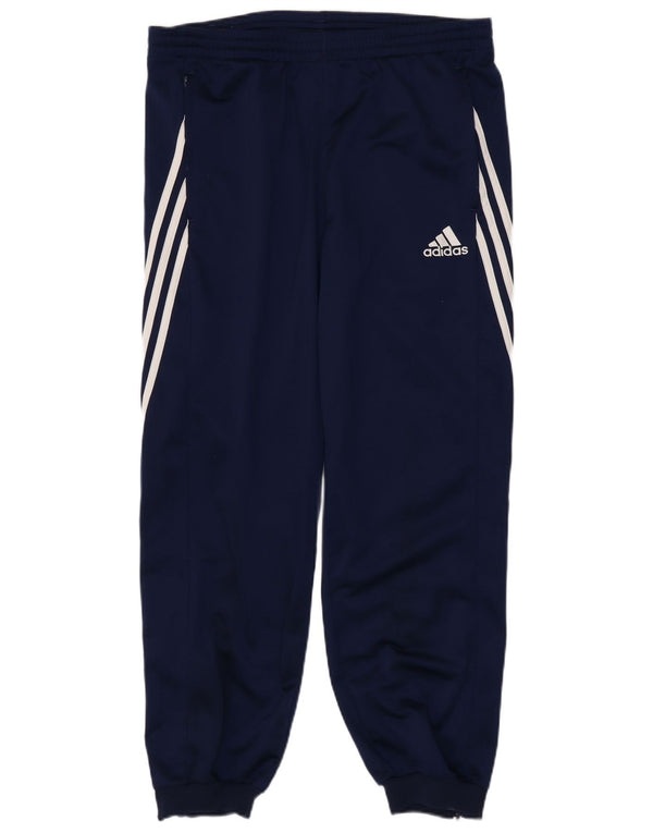 Pantaloni da tuta da uomo Adidas Joggers grandi in poliestere blu navy
