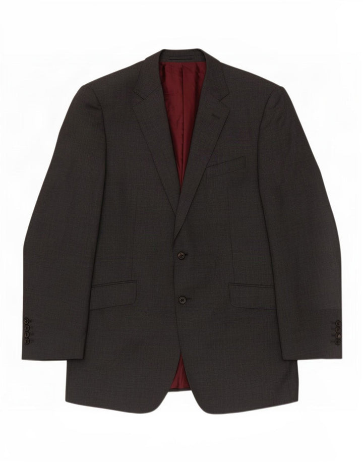Marks & Spencer Veste blazer longue à 2 boutons pour homme UK 42 Grande laine grise