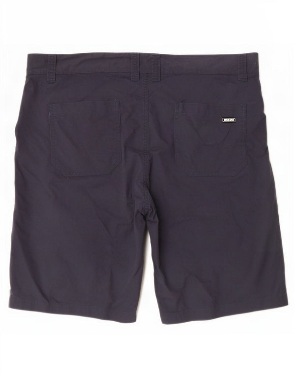 Brugi Mens Chino Shorts W38 XL Navy Blue Cotton