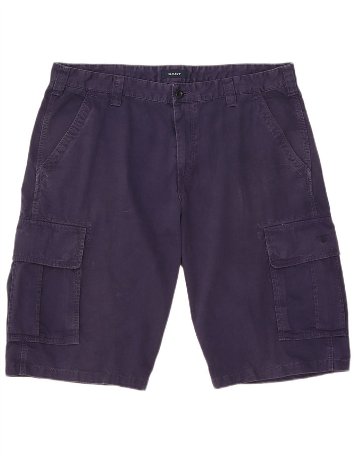 Gant Mens Cargo Shorts W38 XL Navy Blue Cotton