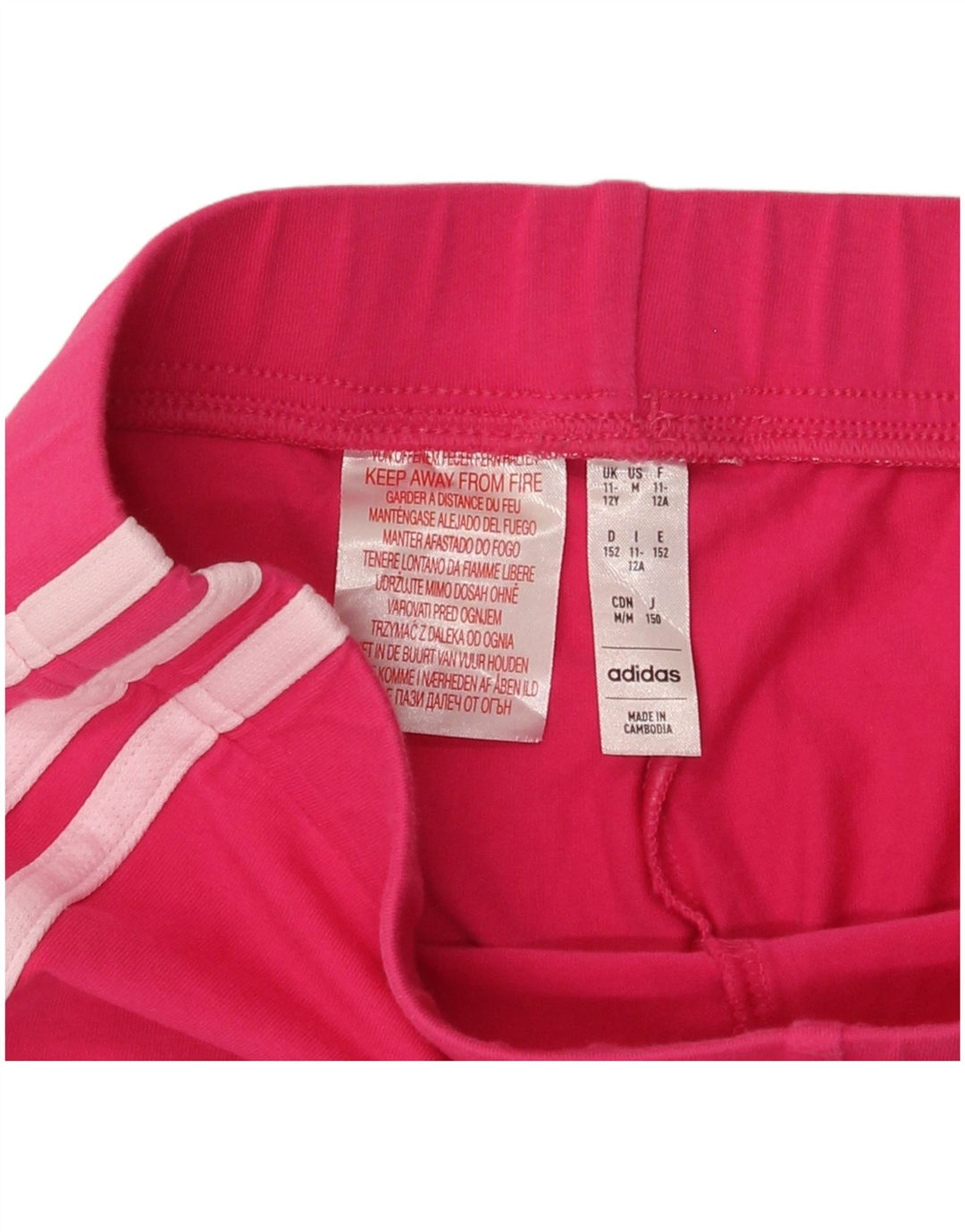 Adidas Girls Leggings 11-12 Years Pink