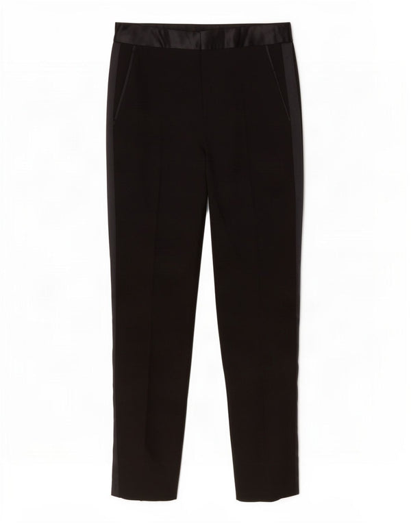 Pantaloni da abito affusolati Zara da donna piccoli W26 L27 poliestere nero