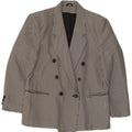 Giacca blazer doppiopetto da donna CLASSIC UK 14 grande pied de poule nero