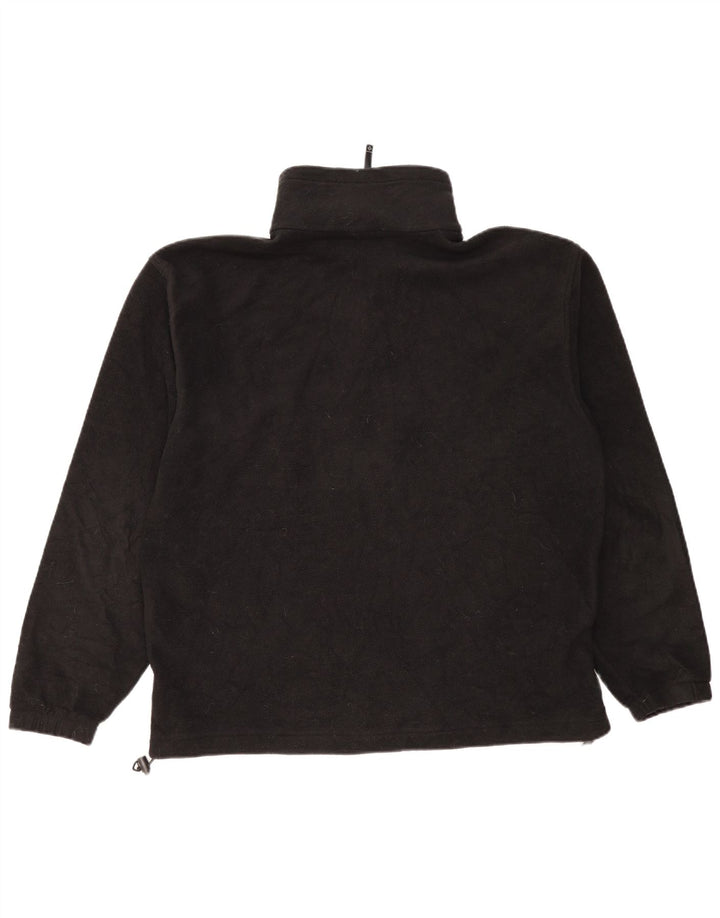 Columbia Mens Fleece Jacket Large Black Polyester
