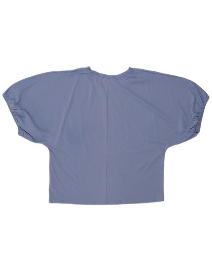 BENETTON Womens T-Shirt Top UK 14 Medium Blue Cotton