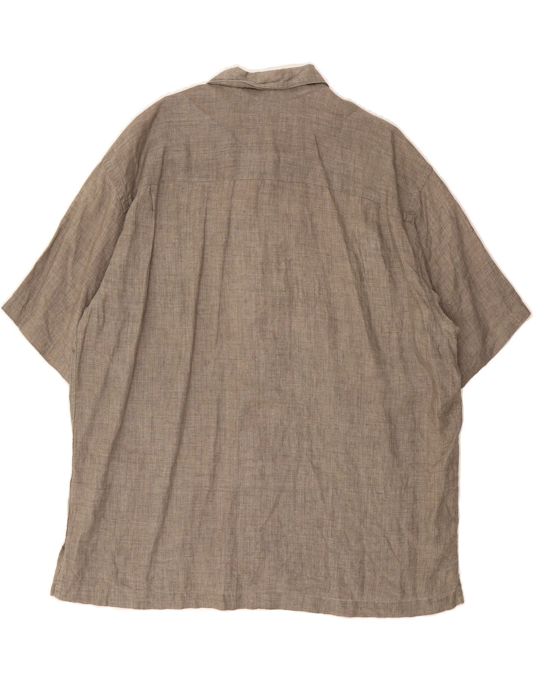 DOCKERS Mens Short Sleeve Shirt XL Grey Cotton Vintage Dockers and Second-Hand Dockers from Messina Hembry 