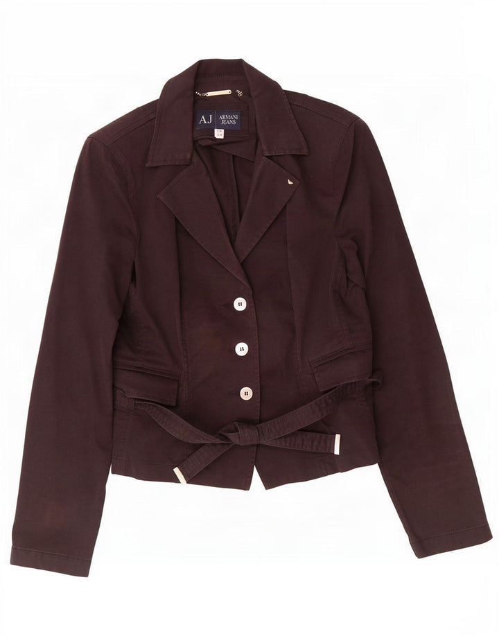 Giacca blazer da donna a 3 bottoni Armani Jeans EU 46 XL cotone marrone