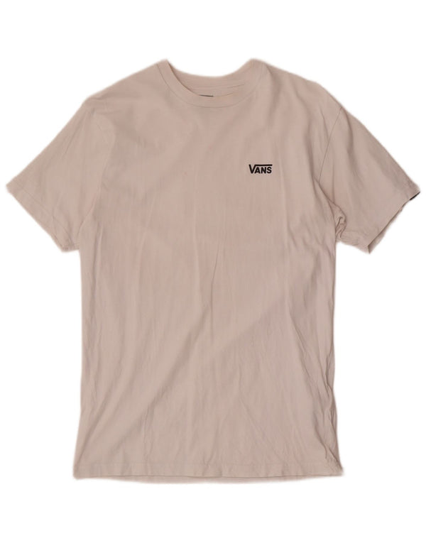 Vans Mens Classic Fit T-Shirt Top Medium White Cotton