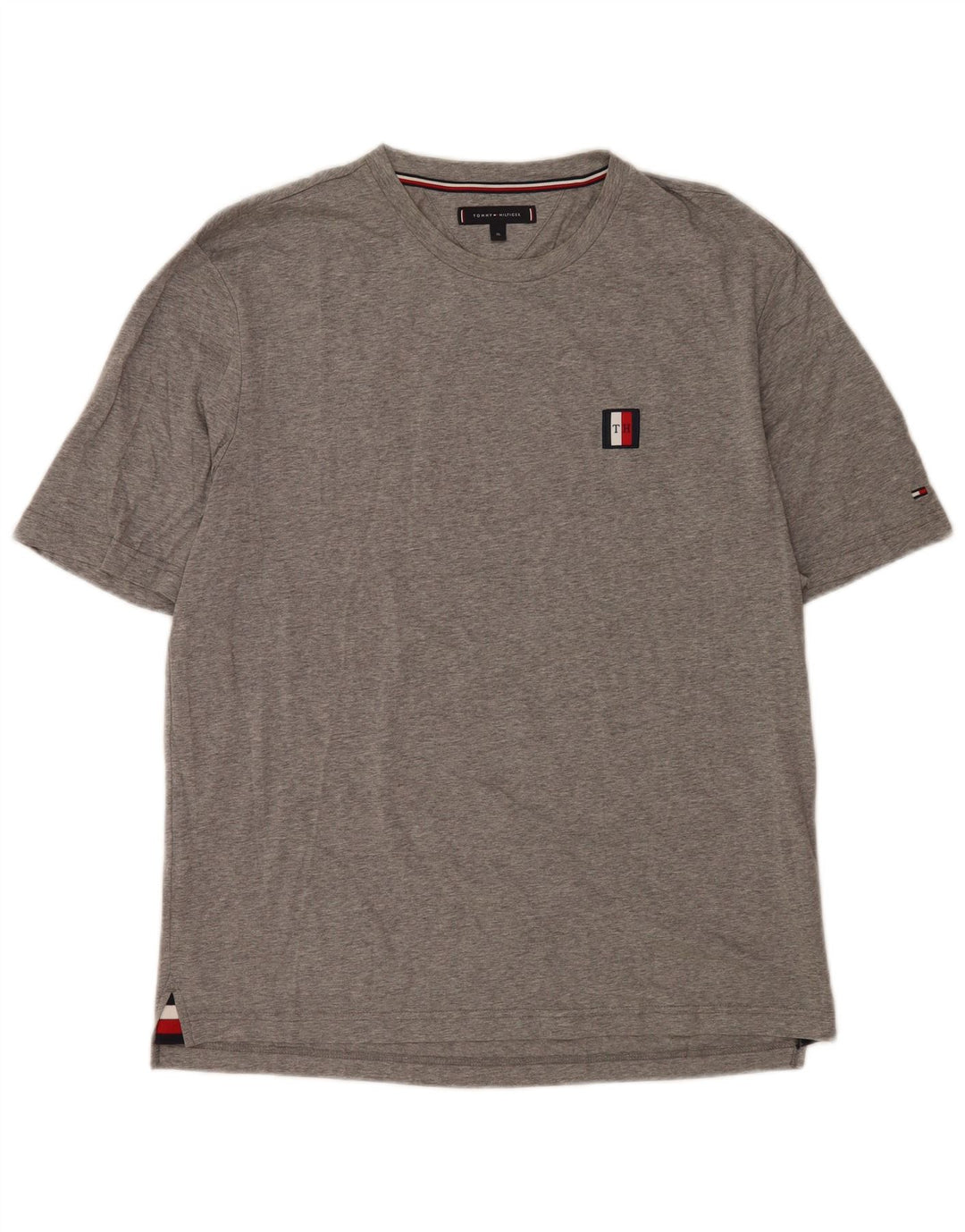Tommy Hilfiger Mens T-Shirt Top XL Grey Cotton