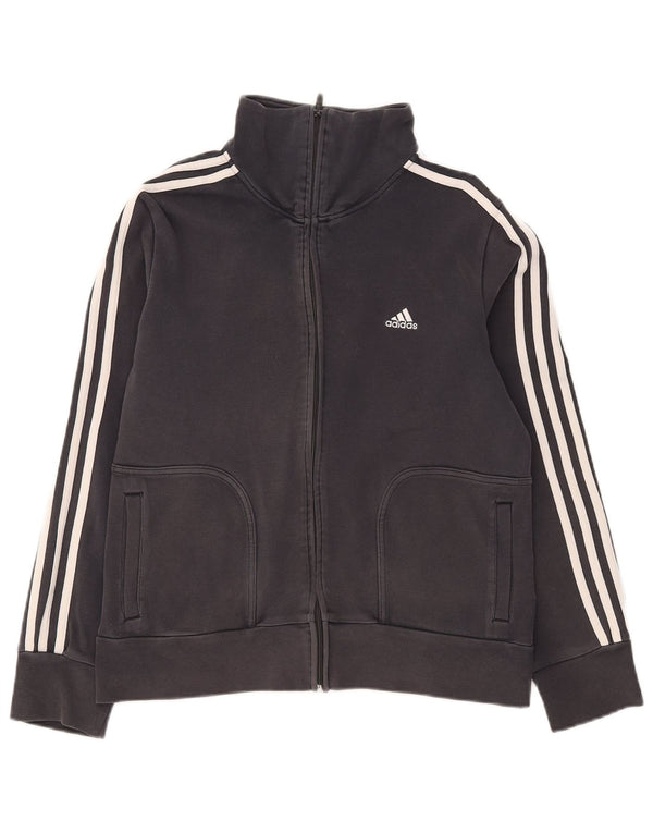 Adidas Veste de survêtement coupe régulière pour femme UK 18 XL Noir Coton Sports
