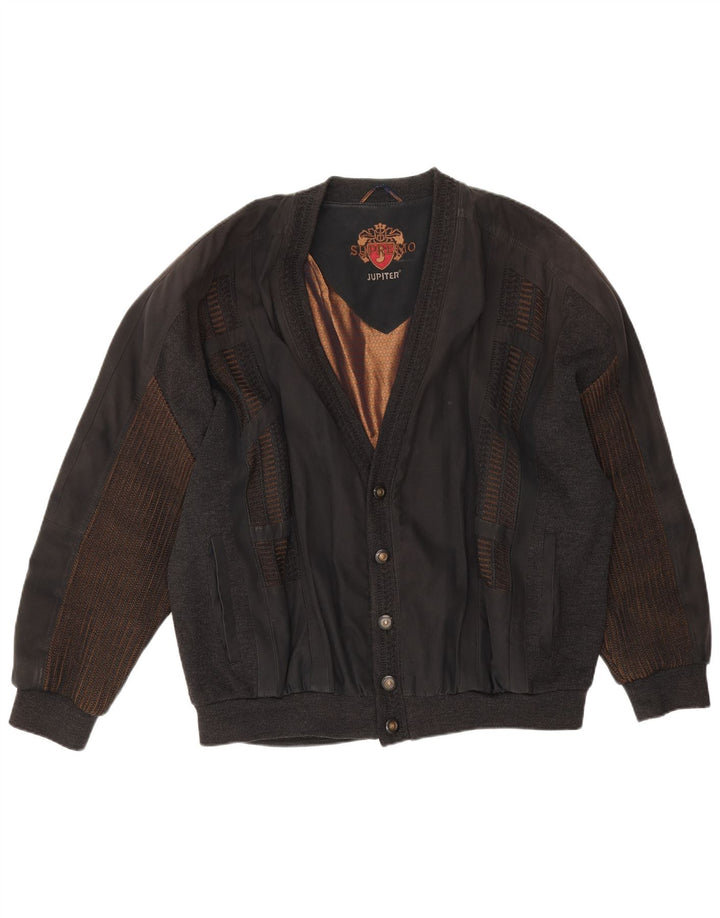 Jaqueta bomber masculina Jupiter UK 44 2XL poliéster preto