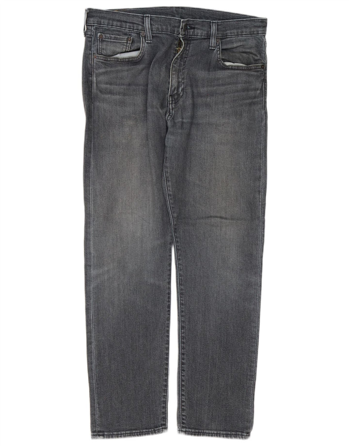 Levi's Mens 502 Tapered Jeans W33 L30 Grey Cotton