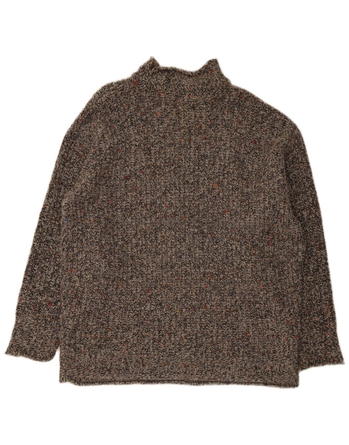 S. Moritz Mens Turtle Neck Jumper Sweater XL Grey Flecked